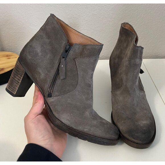 P-L-D-M-BY PALLADIUM | SPRING SUD‎ Suede Boots Gray Taupe Sz 38/7 - Picture 1 of 7